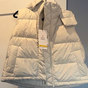 lululemon athletica Cream Puffer Vest